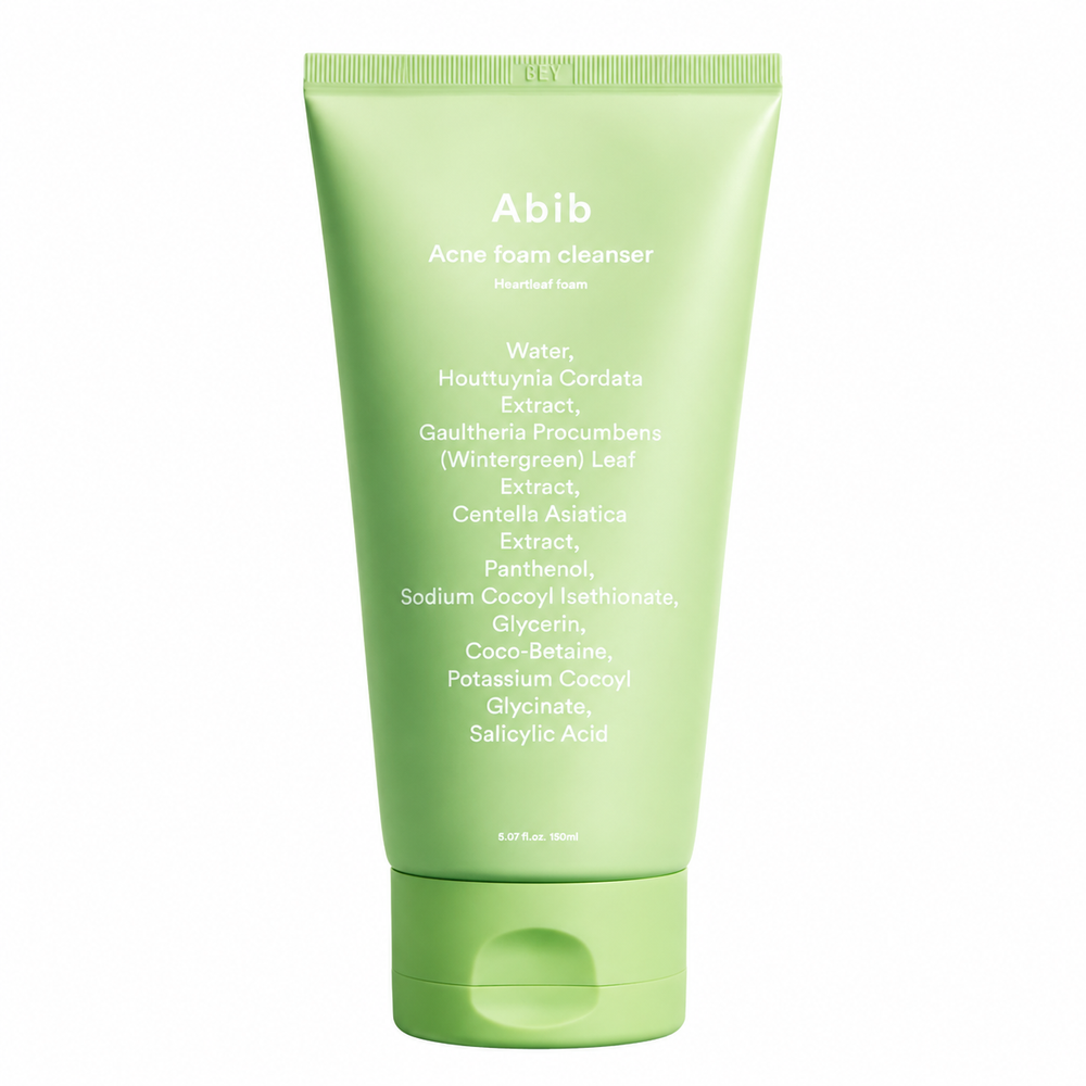 Abib Acne Foam Cleanser Heartleaf – Limpiador Antiacné 150 ml by Abib – limpiador facial coreano, size 150 ml at Korean Glow