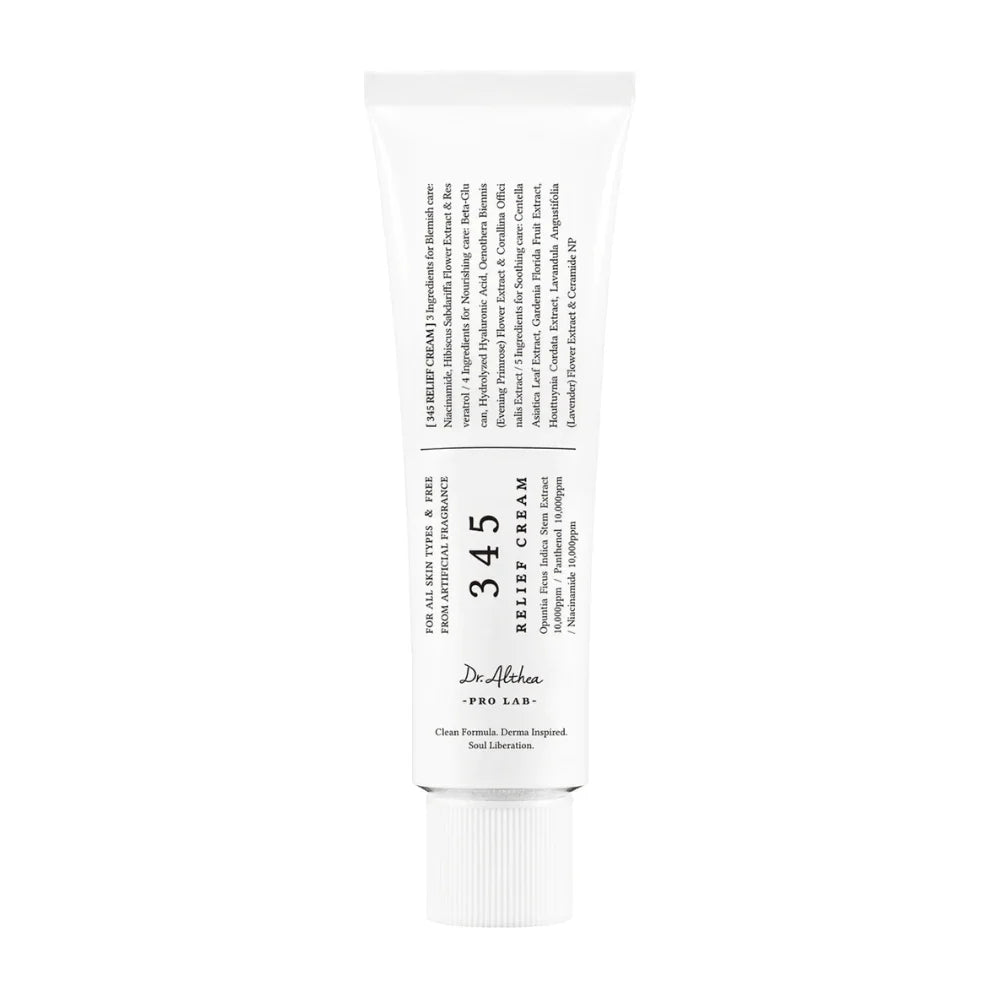 Dr. Althea 345 Relief Cream – Crema Calmante 50 ml by Dr. Althea – crema hidratante coreana, size 50 ml at Korean Glow