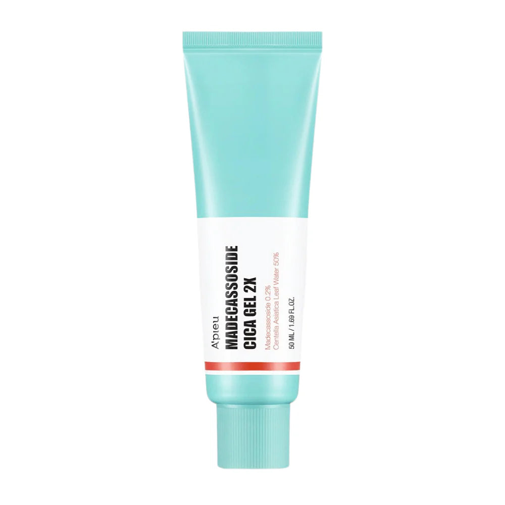 A'PIEU Madecassoside Cica Gel 2X – Gel Calmante 50 ml by Apieu – crema hidratante coreana, size 50 ml at Korean Glow