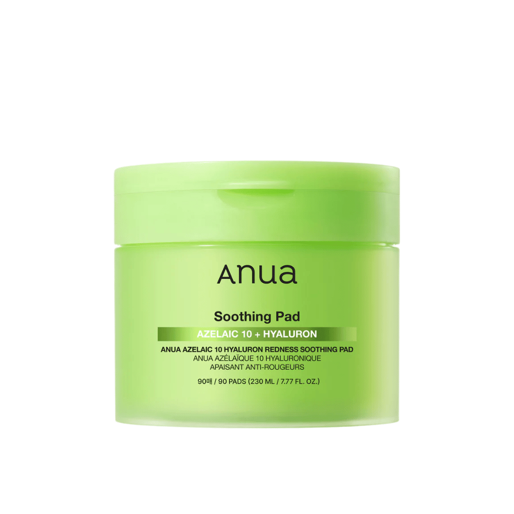 Anua Azelaic 10 Hyaluron Redness Soothing Pad (90 pads) – Pads exfoliantes coreanos by Anua – exfoliante facial coreano, size 90 pads, color Red at Korean Glow